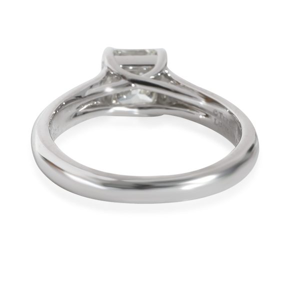 Tiffany & Co. Lucida Diamond Engagement Ring in Platinum I VVS2 1.07 CTW - Picture 4 of 6